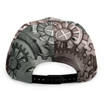 Steampunk Metal Gears Print Snapback Cap