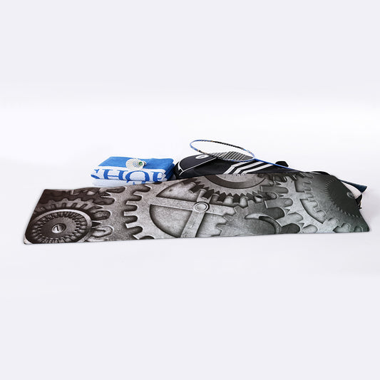 Steampunk Metal Gears Print Sports Towel