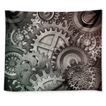 Steampunk Metal Gears Print Tapestry