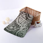 Steampunk Metal Gears Print Towel