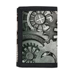 Steampunk Metal Gears Print Trifold Wallet
