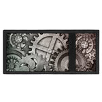 Steampunk Metal Gears Print Trifold Wallet