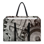 Steampunk Metal Gears Print Utility Tote Bag