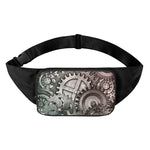 Steampunk Metal Gears Print Waist Bag