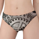 Steampunk Metal Gears Print Women's Panties