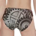 Steampunk Metal Gears Print Women's Panties