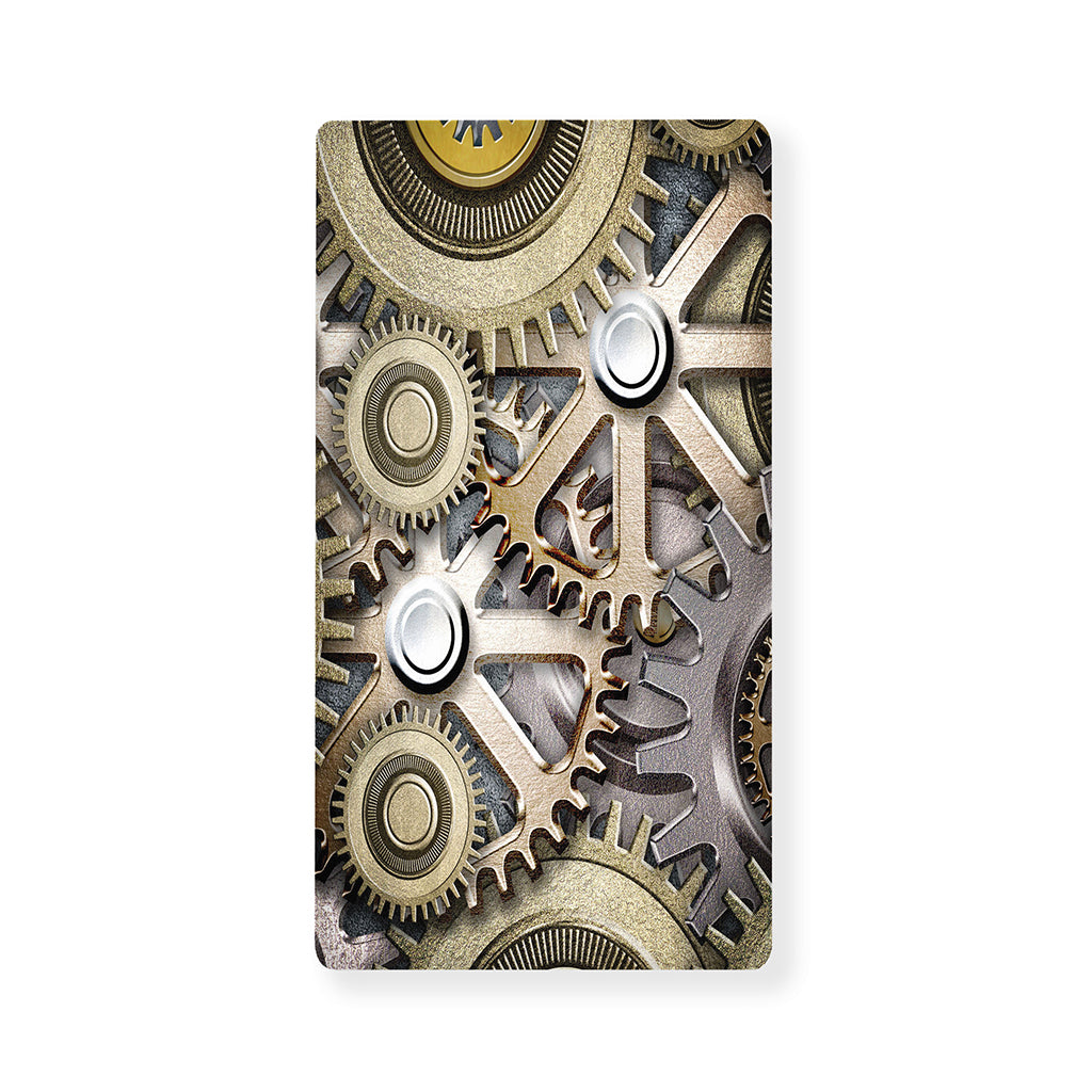 Steampunk Metallic Gears Print Baby Crib Sheet