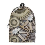 Steampunk Metallic Gears Print Backpack