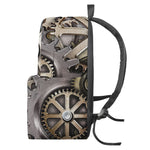 Steampunk Metallic Gears Print Backpack