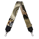 Steampunk Metallic Gears Print Bag Strap