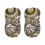 Steampunk Metallic Gears Print Bar Stool Covers