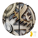 Steampunk Metallic Gears Print Basketball