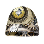 Steampunk Metallic Gears Print Beanie