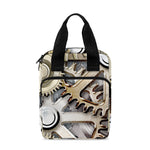 Steampunk Metallic Gears Print Bible Tote Bag