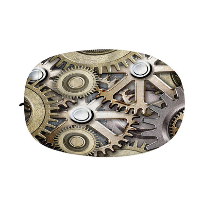 Steampunk Metallic Gears Print Car Side Mirror Covers