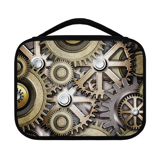 Steampunk Metallic Gears Print Classic Bible Case
