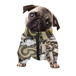 Steampunk Metallic Gears Print Dog Zip Up Jacket