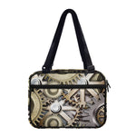 Steampunk Metallic Gears Print Double Strap Bible Bag