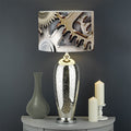 Steampunk Metallic Gears Print Drum Lamp Shade