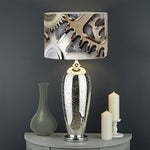Steampunk Metallic Gears Print Drum Lamp Shade