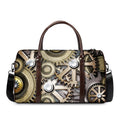 Steampunk Metallic Gears Print Duffel Bag
