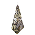 Steampunk Metallic Gears Print Hand Towel