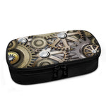 Steampunk Metallic Gears Print Insulin Cooler Travel Case