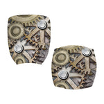 Steampunk Metallic Gears Print Office Chair Cover