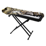 Steampunk Metallic Gears Print Piano Keyboard Cover