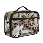 Steampunk Metallic Gears Print Portable Lunch Bag