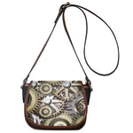 Steampunk Metallic Gears Print Saddle Bag