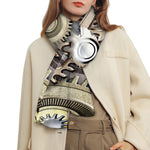 Steampunk Metallic Gears Print Scarf