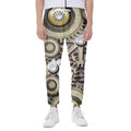 Steampunk Metallic Gears Print Joggers