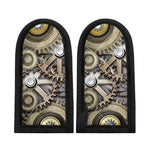 Steampunk Metallic Gears Print Skillet Handle Cover