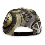 Steampunk Metallic Gears Print Snapback Cap