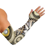 Steampunk Metallic Gears Print Sun Protection Arm Sleeves