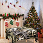 Steampunk Metallic Gears Print Tablecloth