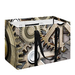 Steampunk Metallic Gears Print Utility Tote Bag