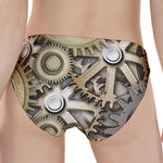 Steampunk Metallic Gears Print Women's Panties