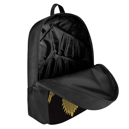 Steampunk Owl Print 17 Inch Backpack