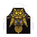 Steampunk Owl Print Adjustable Apron