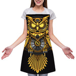 Steampunk Owl Print Adjustable Apron
