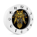 Steampunk Owl Print Alarm Clock