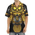 Steampunk Owl Print Aloha Shirt