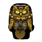 Steampunk Owl Print Baby Seat Cover