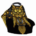 Steampunk Owl Print Baby Seat Cover