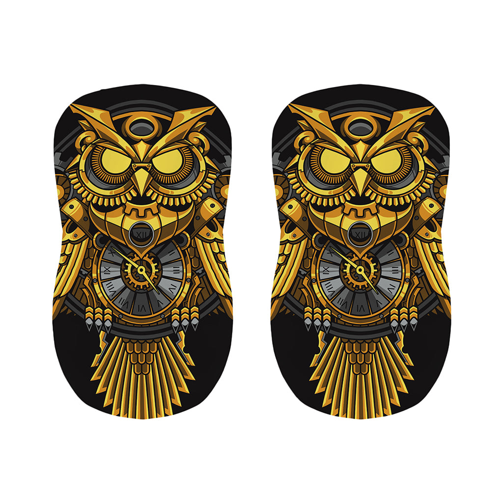 Steampunk Owl Print Bar Stool Covers