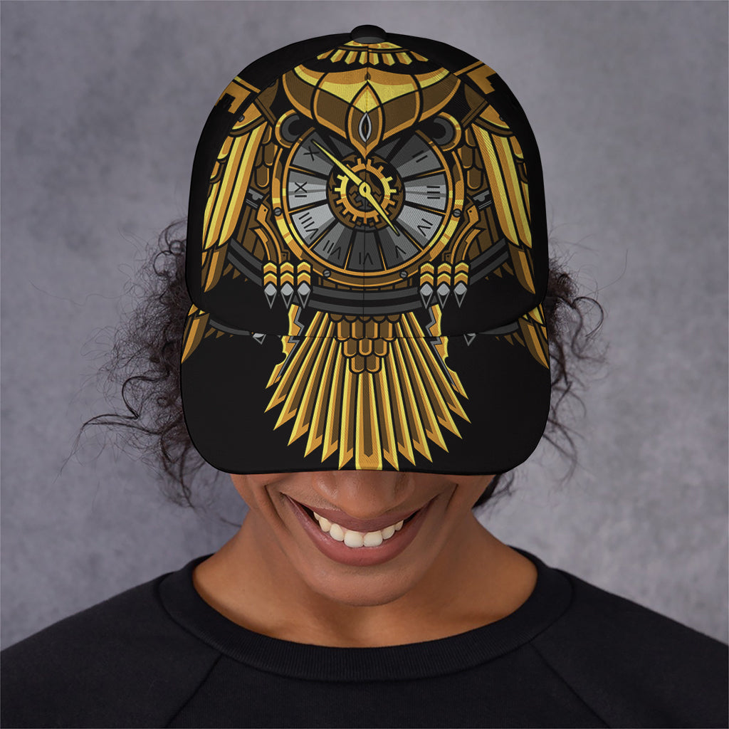 Steampunk Owl Print Baseball Cap