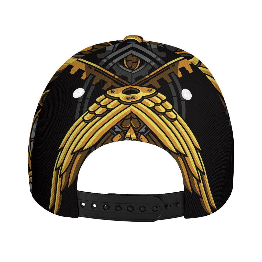 Steampunk Owl Print Baseball Cap