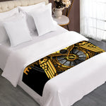 Steampunk Owl Print Bed Runner